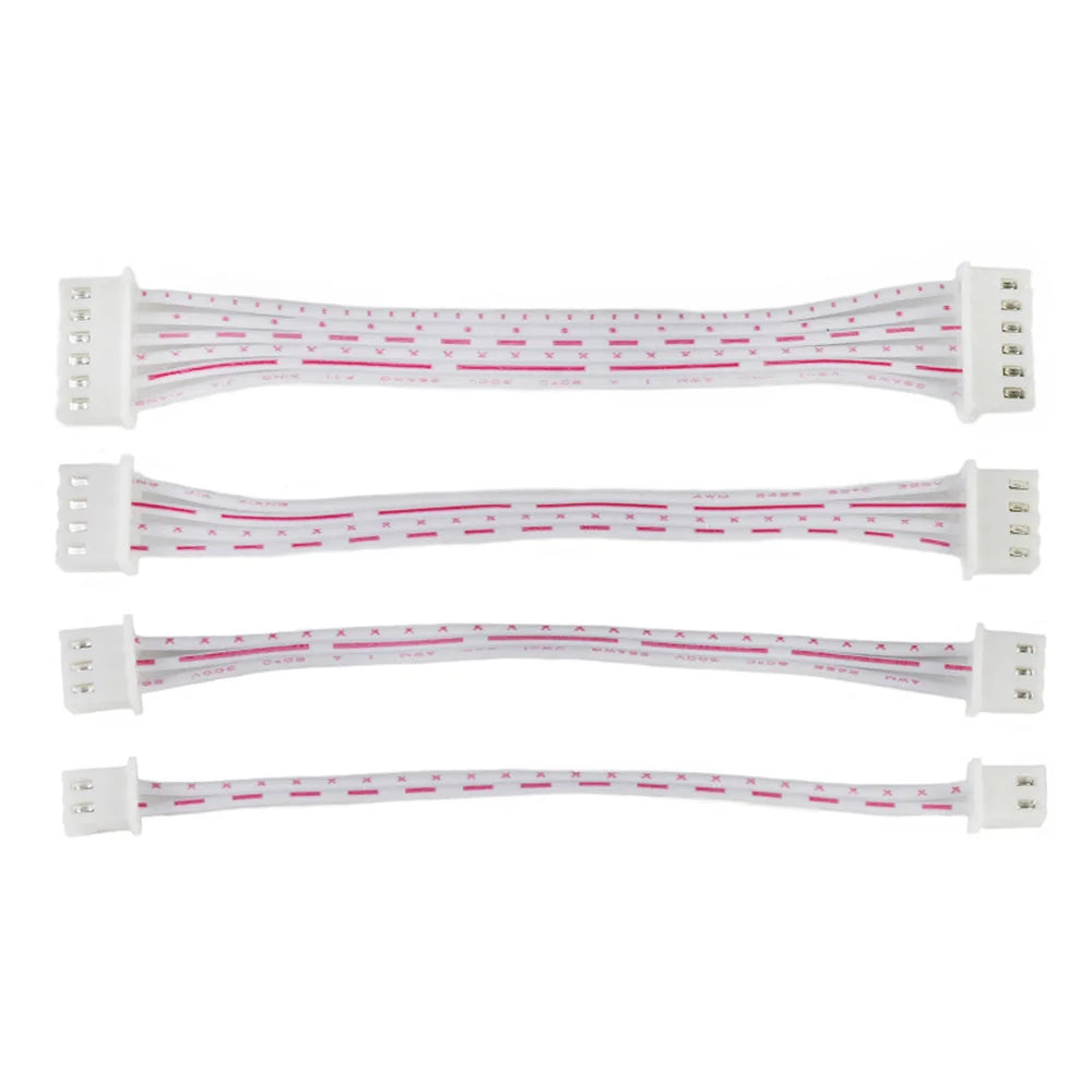 10pcs XH2.54mm 2P 3P 4P 5P 6P 7P 8P-12P Female to Female Connector with 26AWG Red White Wire Cable XH2.54 Double-ended Plugs