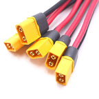 XT60H Female Male to Single Ended Battery Connector Adapter 12AWG Silicone Cable Converter Battery Custom Cable Assembly XT60
