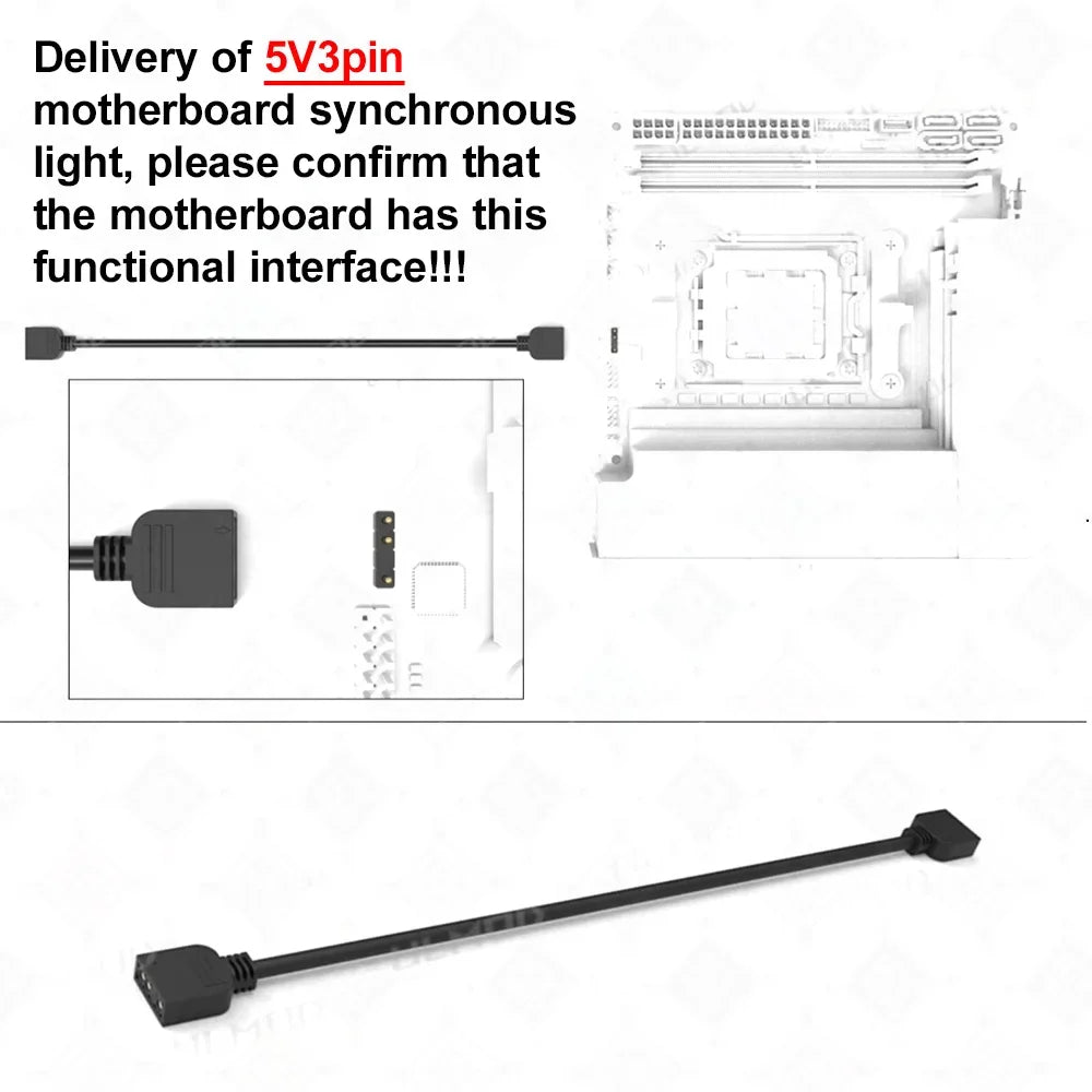 Motherboard 24PIN Custom Image Converter Lighting Power Supply 24P To 90/180 Degree MOBO Adapter Connector Steering Head MOD