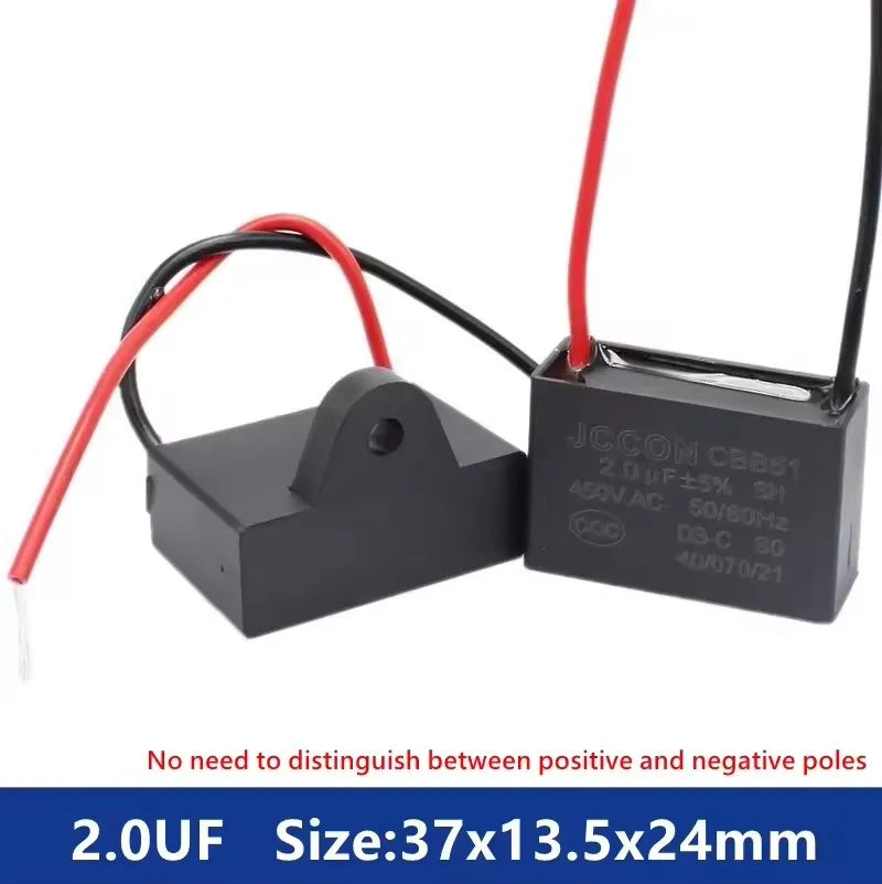 CBB61 450V Start Capacitor 1uf/1.5/1.8/2/2.5/3/4/5/6/7/8UF/10/12/15/18/20 UF Fan Ceiling Exhaust Motor Run Capacitor CBB