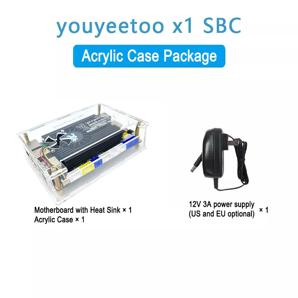 Youyeetoo X1 SBC Intel 11th Gen Jasper Lake N5105 Development Board X86 Computer Windows 10/11 Pro Ubuntu OS Support WiFi 6,NFC
