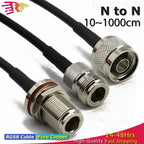 RG58 L16 N Male to N Female Plug Bulkhead conncetor Pigtail Cable RF Coaxial Cables Jumper Cable N Type Crimp Fast Delivery