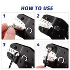 SN-58B 0.25-1.5MM² AWG24-16 Non-insulated Crimper for Dupont Jumper Wire EPS PCIE SATA PINS MOLEX JST Terminals Crimping Plier