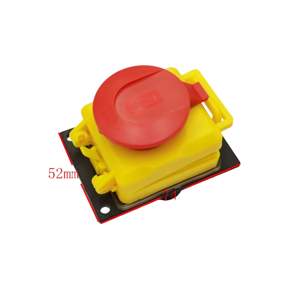CK21 4 Pins Electromagnetic Switch Emergency Stop ON-OFF Push Button Switches for Industrial Machine Tool AC 250V 16(12)A 5E4