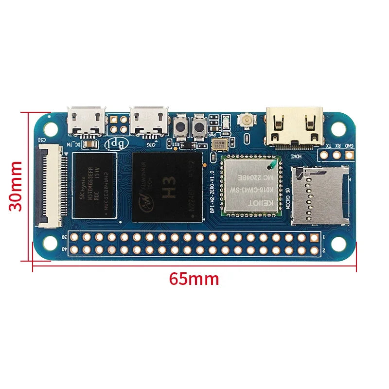 Banana Pi M2 Zero BPI-M2 Zero Alliwnner H3 Cortex-A7 WIFI & BT Same Size As Raspberry Pi Zero 2 W Optional Case Power Supply