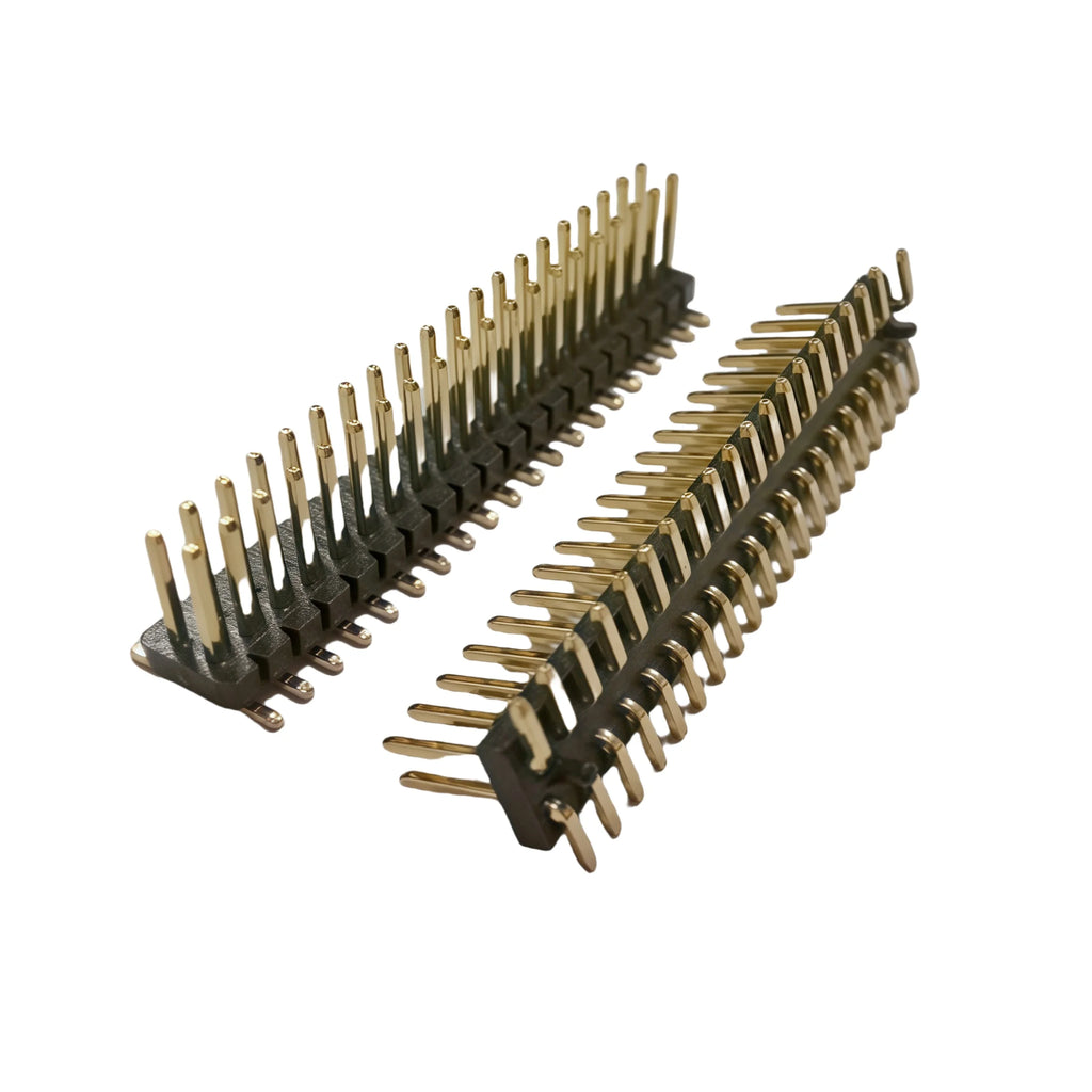 100pcs 1.27mm SMT wt Guide Post Dual SMD Pin Header Gold-plated 2*4/5/6/7/8/9/10/20/25Pin PH4.3 PCB Male Female Socket