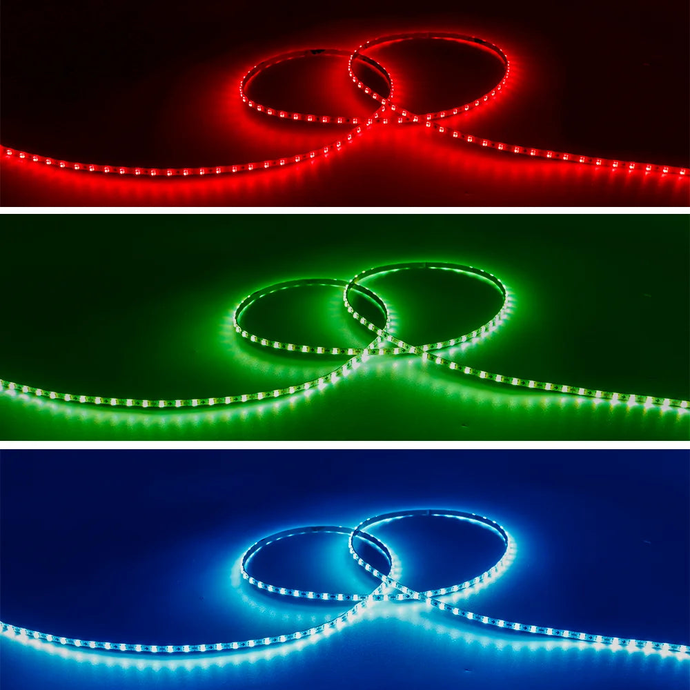 DC5V/12V RGB Dream Color Changing LED Strip Lights WS2812 2020 Ultra Narrow 2.7mm 160Leds/m Smart Individually Addressable Digit