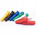 6pcs Alligator Clips 55mm Battery Test Crocodile Clamp Connector For Banana Plug 4mm Multimeter Pen Cable Probes Alligator Clip