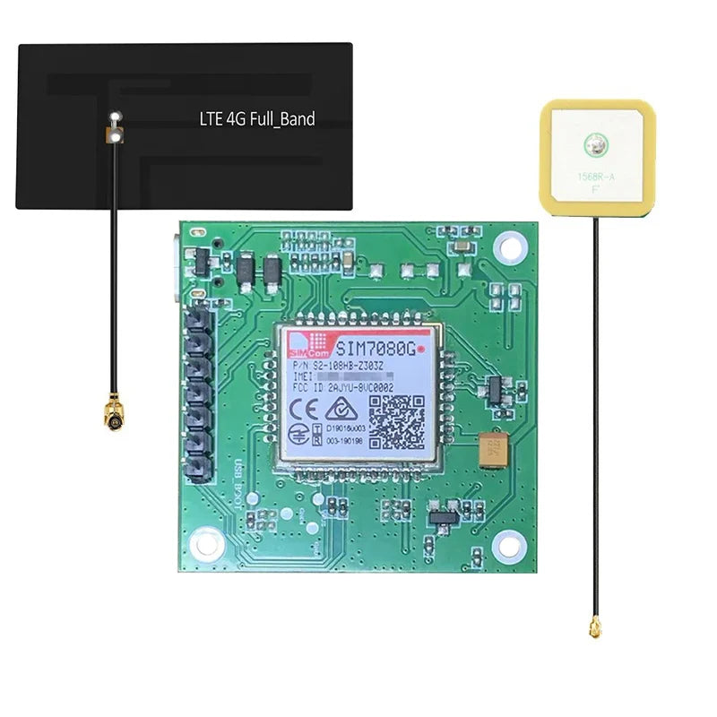 SIMCOM SIM7080G Core Board With 4G GPS Antenna Multi-band LTE LPWA CAT-M NB-IoT Module Dual Mode GNSS Receiver Compatible SIM868