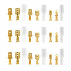 Male Female Wire Box Insulated Cable Macho Connector 2.8/6.3mm Electrical Crimp Terminals Termin Spade Connectors Assorted Kit