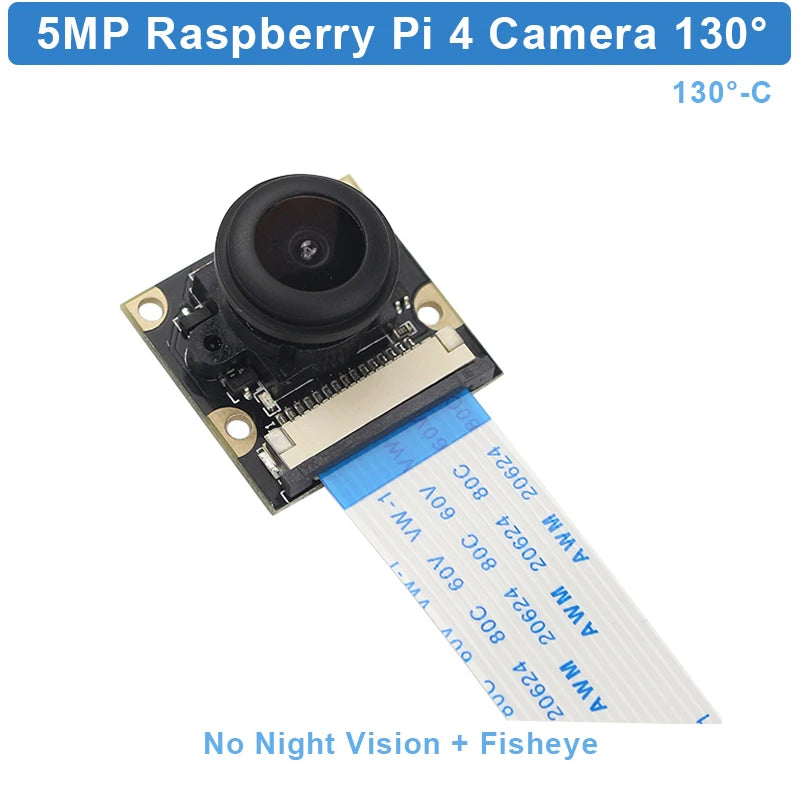 Raspberry Pi 5MP Camera OV5647 1080P Optional Wide Angle Night Vision IR-CUT Fisheye Webcam for Raspberry Pi 4 Model B 3B Plus