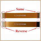 1Pcs FPC Flexible Ribbon Cable 0.5mm Pitch LVDS MIPI LCD Screen Connection 6P 10P 12P 20P 24P 30P 40P 68P Same or Reverse
