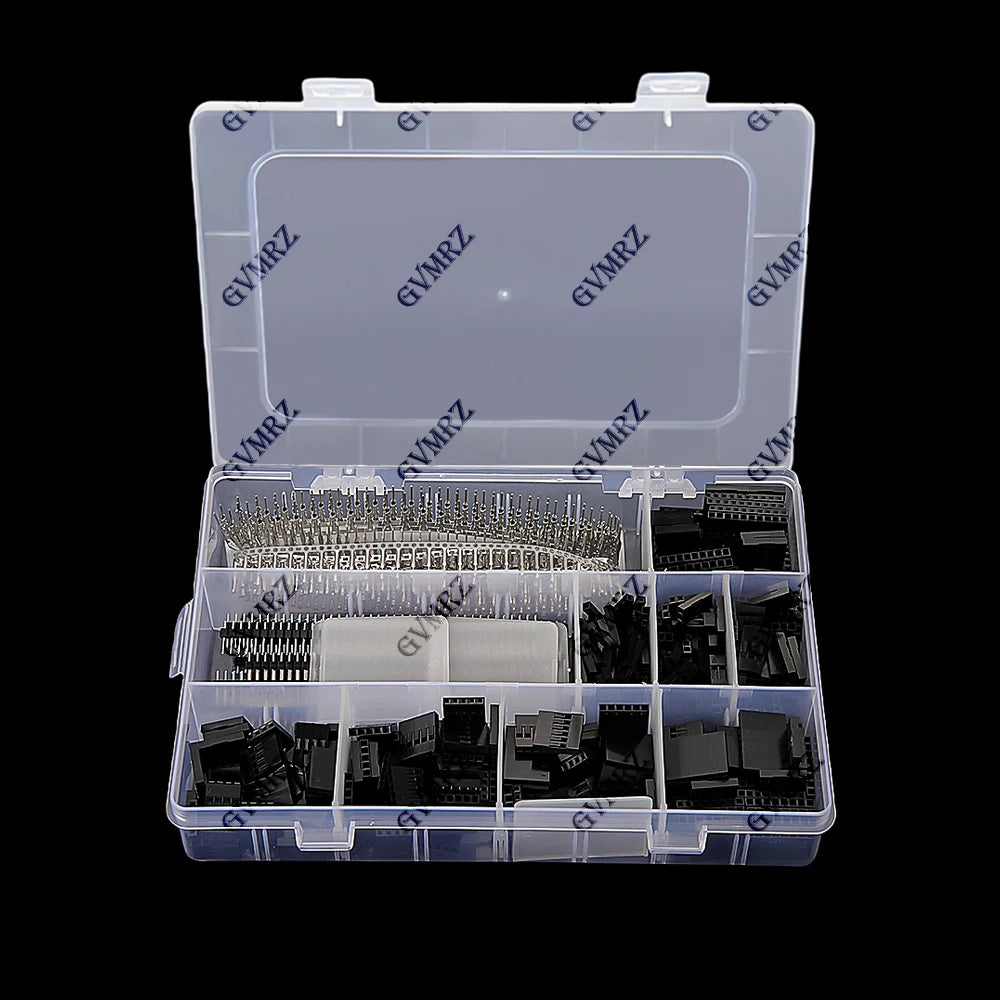 1450PCS 1P~10P DuPont Shell Kit 2.54mm with Pin Header DuPont Male Female Connector Shell Kit single row needles 40Pin 2P 3P 4P