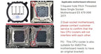 XUANFENG 2/4/6 Heat Pipe Cooler CPU Fan 90mm Air-Cooled Processor Compatible LGA2011-3 X79 X99 E5 2066 115x 1200 1700 I5 AM4 AM5