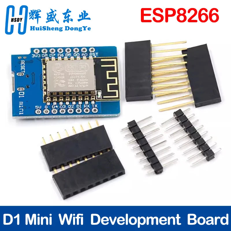 D1 Mini ESP8266 ESP-12 ESP-12F CH340G CH340 V2 USB WeMos WIFI Development Board D1 Mini NodeMCU Lua IOT Board 3.3V With Pins