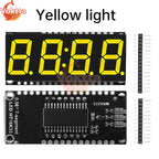 4 Bits Digital LED Display Module DIY Clock Electronic Kits 7 Segment 0.56 inch Time Clock Indicator with HT16K33 Driver Board