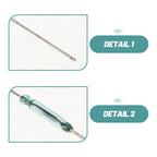 10Pcs Magnetic Reed Switch 3 Pin Normally Open Closed Conversion Module 2.5x14mm Industrial Grade Mini Sensor for Motor Control