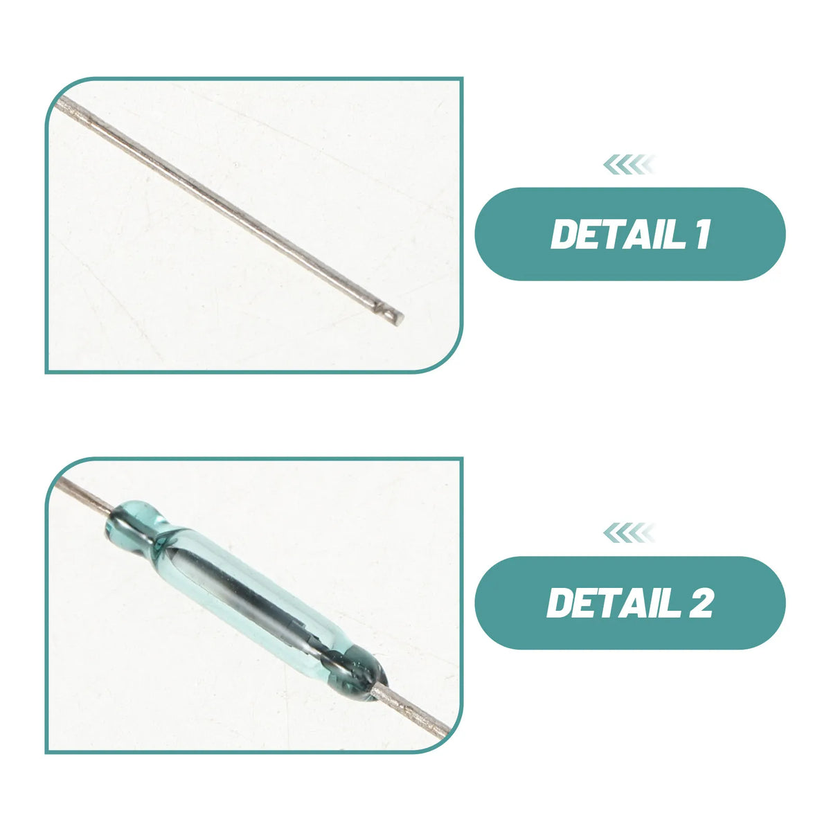 10Pcs Magnetic Reed Switch 3 Pin Normally Open Closed Conversion Module 2.5x14mm Industrial Grade Mini Sensor for Motor Control