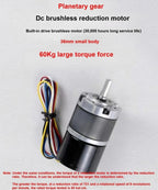 36-3626 Miniature DC Brushless Planetary Gear Motor 12v/24v High Torque Low Noise Built-in Hall Sensor
