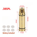 Tactical 9mm Red Dot Laser Training Bore Sight 9x19mm/380ACP/40S&W/223Rem Laser Training Bullet Dry Fire Laser Trainer Cartridge