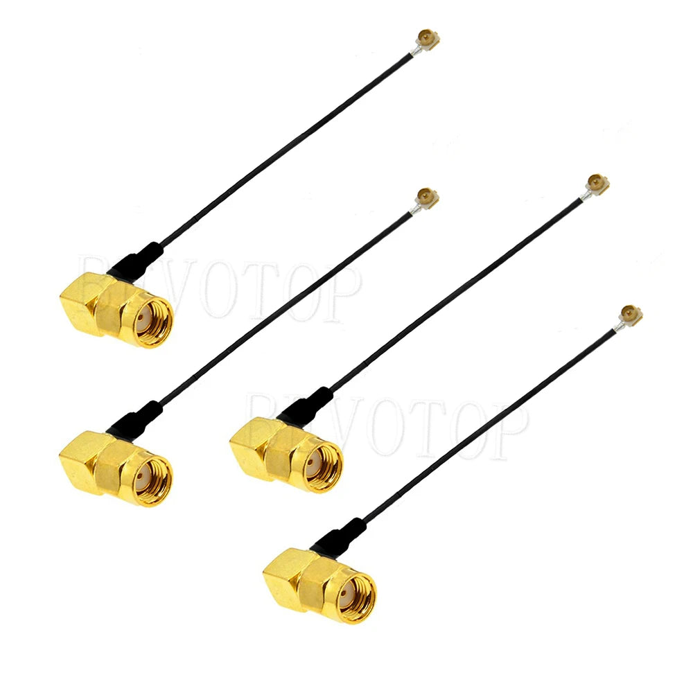 10PCS RF SMA to RF Cable RP-SMA/SMA Female to u.FL/IPX-1 Male Plug Connector WIFI Antenna Jumper RG113 RF1.13 Pigtail