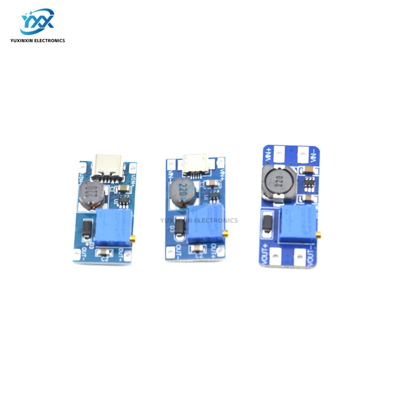 1/3/5/10PCS MT3608 DC-DC Step Up Converter Module Adjustable Boost 2A Max Power Supply Board 2V-24V To 5V 9V 12V 28V Booster
