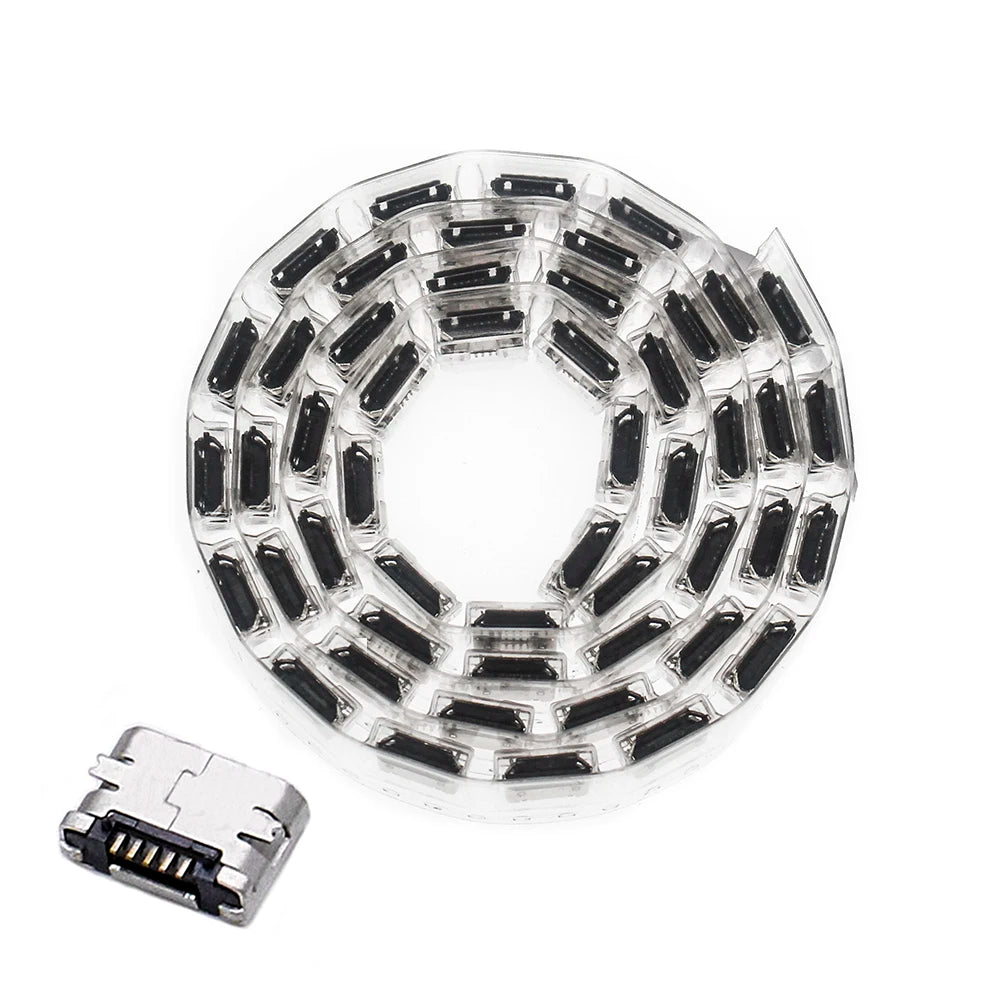 100/lot 5Pin Micro-B SMD DIP Micro USB Connector Female Port Jack Tail Sockect Plug For Android phone data connector