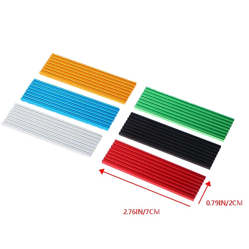 1set M.2 SSD Heat Sink NVME NGFF M.2 2280 Solid State Hard Disk Aluminum Heatsink Cooler Radiator Thermal Cooling Pad For PC