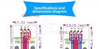 FPC/FFC Adapter Board with Soldered Pin Header, 0.5mm Connector to Straight 2.54mm Pin Header, Adapter Socket 4/6/12/24/40-80P