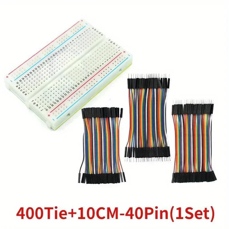 400 Tie Points Solderless Breadboard Kit PCB 140PCS/840PCS 14 Lengths Jumper Wire Dupont Line 10CM DIY Mini Test Protoboard Kit