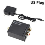 Analog to Digital Audio Converter L/R RCA to Digital Toslink Coaxial Audio Adapter For PS4 HDTV DVD Amplifier Soundbar Speaker