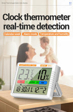 Digital Thermohygrometer Clock ANENG AP01 Snooze Alarm Mode Air Thermometer Humidity Multi-scenario High Precision Tester Tools