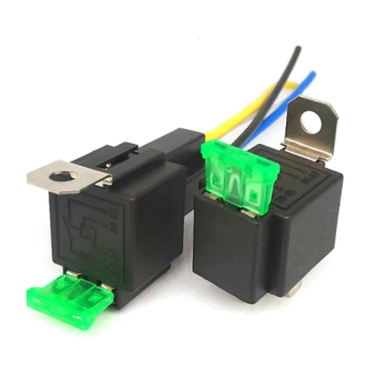 (HB05)1Pc 4 Pin 5 Pin 30A Auto Relay With Fuse Coil Voltage 12V/24V DC Relay Vehicle Rel Fused Relay