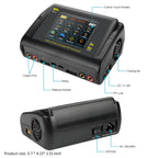 HTRC K6+ Lipo Battery Charger DC 400W AC 200W 12Ax2 RC Charger Balance Discharger For LiHV LiFe Li-lon NiCd NiMh Pb LiPo Batteri