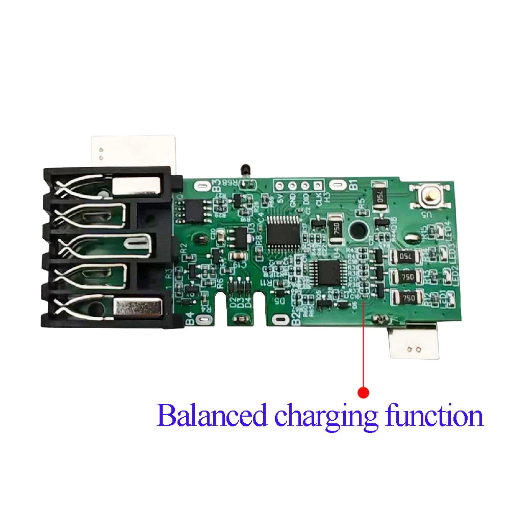For M18 Li-ion Battery BMS PCB Balance Charging Protection Circuit Board For Milwaukee 18V Lithium Cell Pack Parts 48-11-1811