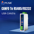 PUSR CANFD Protocol Converter CANFD to Ethernet CANFD to RS485 RS232 Modbus RTU to Modbus TCP USR-CAN315/316