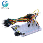 3.3V/5V MB102 Breadboard Power Module+MB-102 830 Points Prototype Bread Board for Arduino Kit +65 Jumper Wires Wholesale