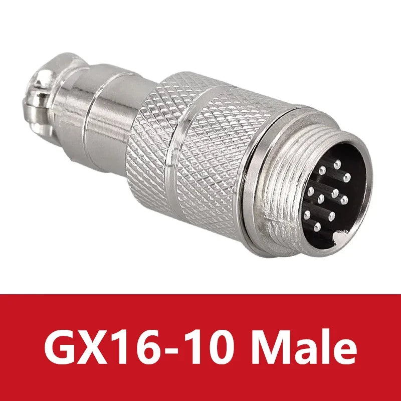 5PCS Docking Connector GX16 Aviation Plug Male Female 16mm 2/3/4/5/6/7/8/9/10 Pin Socket Circular Aviation Connector