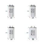 CBB65 Air Conditioner Capacitor Bottom with Screw 5UF 10UF 15UF 20UF 25UF 30UF 35UF 40UF 50UF 60UF 70UF 80UF 100UF 450V Screw