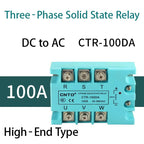 CNTD 3‑Phase Solid State Relay CTRE‑DA Series DC Control AC 10‑120A Industrial SSR Module 4‑32VDC Input 40‑480VAC Output