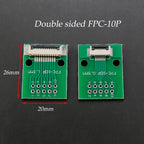 1pcs Test Board FPC 6 8 10 12 20 30 24 Pin PCB Double Sided FFC FPC Flex Cable Adapter Pitch 0.5mm 1.0mm to 2.54mm Connector