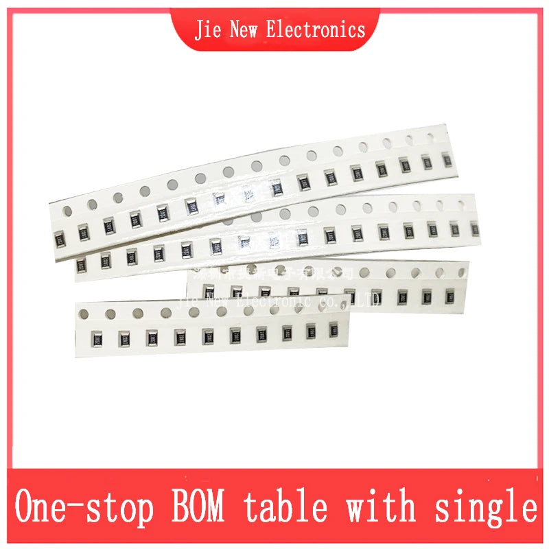 5000PCS/Lot 1206 Chip resistor 5% 0R-10M 0.1R  0.5R 0.75R 1R 10R 4.7R 1K 5.1K  10K 22K 100K 220K 470K 1M 2.2M 4.7M 9.1M 0.25W