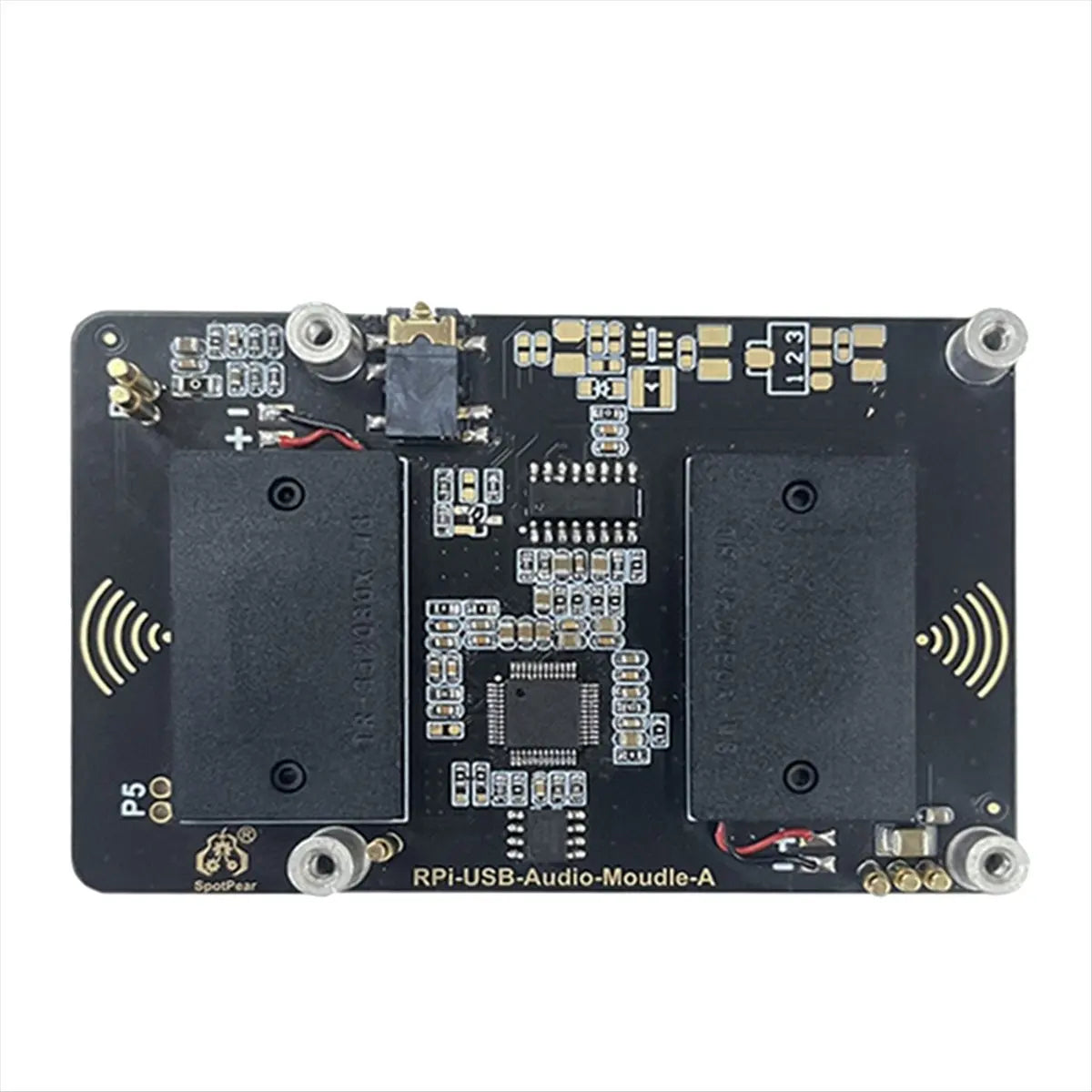 (ABDH) USB Audio Sound Card Module HAT for Raspberry Pi 5 with Earphone Jack Buzzer Speaker for RPi 5