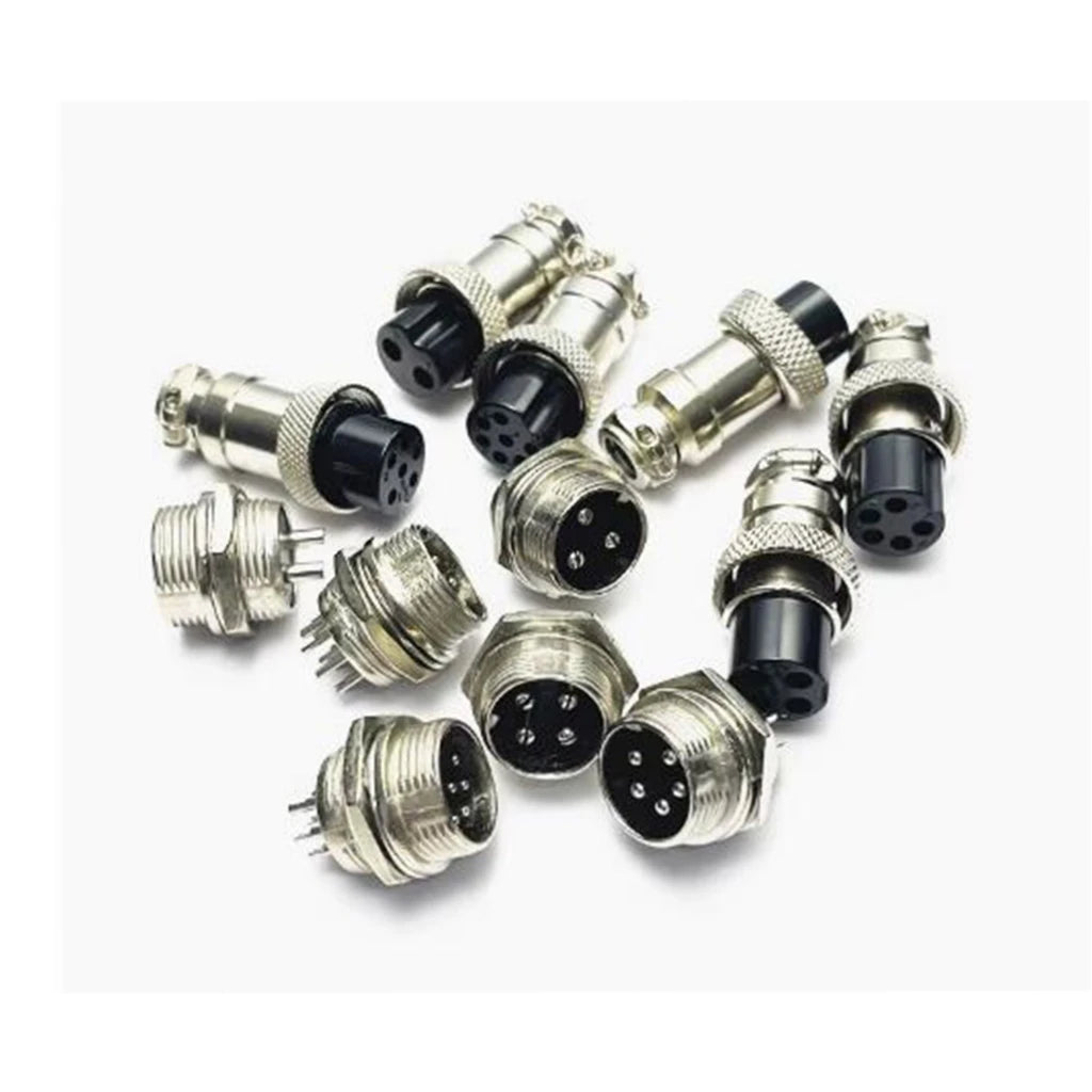 5/8" GX16-2/3/4/5/6/7/8/9/10 Pin Male Female 16mm Wire M16 GX16 Circular Aviation Connector Socket Plug Wire Panel Connector