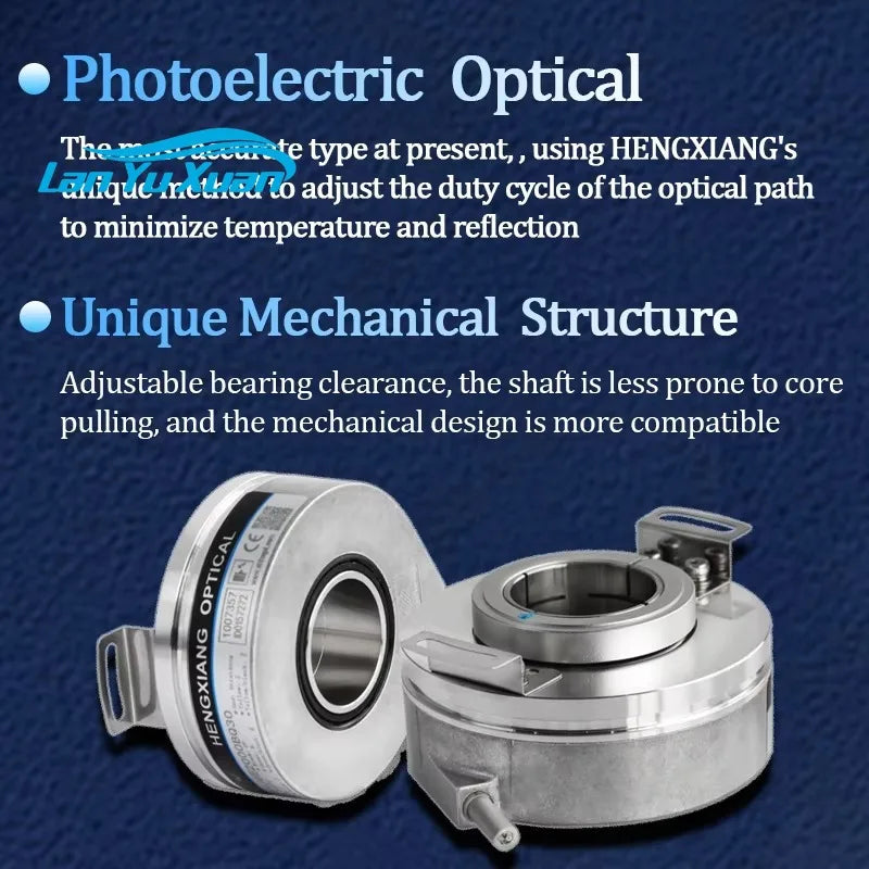 2026  K76 Hollow Shaft Ring Encoder Rotary Incremental Optical Encoder 18/20/22/25/30mm Shaft Diameter