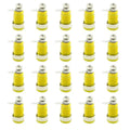 20PCS 4mm Banana Socket Connector 32A Insulated Female Jack 5 Colors Panel Mount Connector for Electrical Connection