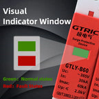 GTRIC House Lightning Surge Protector AC SPD 1P 2P 3P 4P 40KA 60KA 220V 385V AC Protective Low-voltage Arrester Device