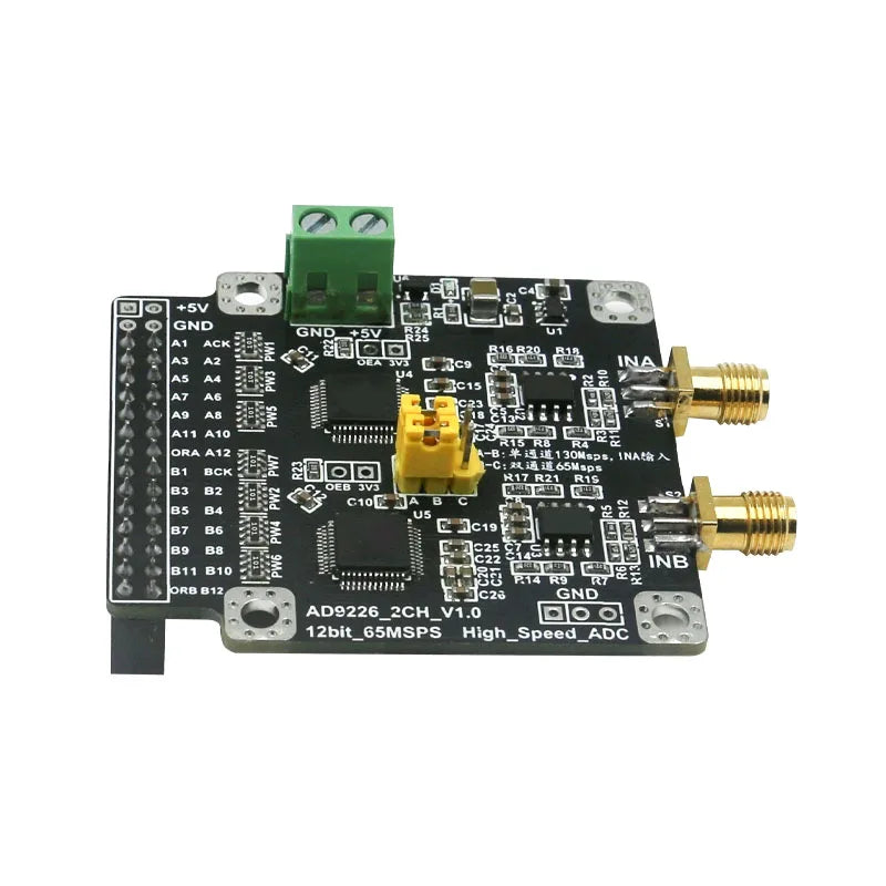 AD9226 High-Speed 12-Bit ADC Module 65MSPS Dual-Channel, 130MSPS Single-Channel Data Acquisition Board for FPGA MCU Oscilloscope