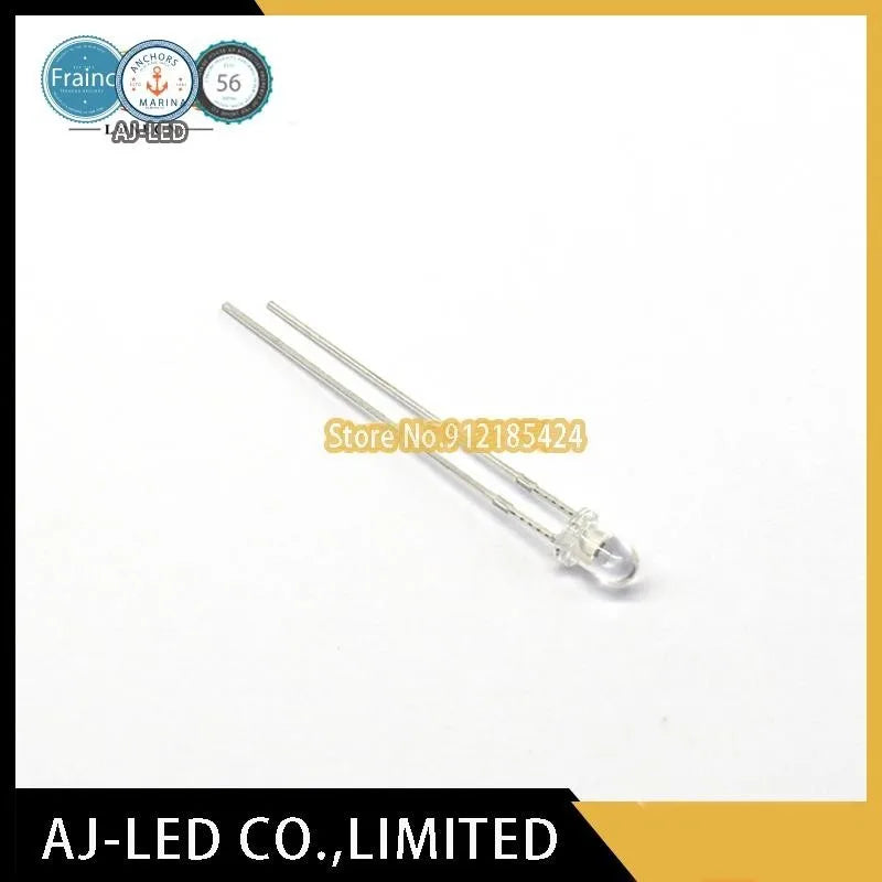 50pcs/lot LTR-4206 infrared photosensitive receiving diode NPN phototransistor wavelength 940nm transparent 3mm