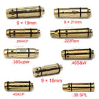 Outdoor Sports Tactical Red Laser Cartridge Bore Sighter .223Rem 40S&W 45ACP 9mm Training 2MW Laser Bullet Toy Accessories QG542